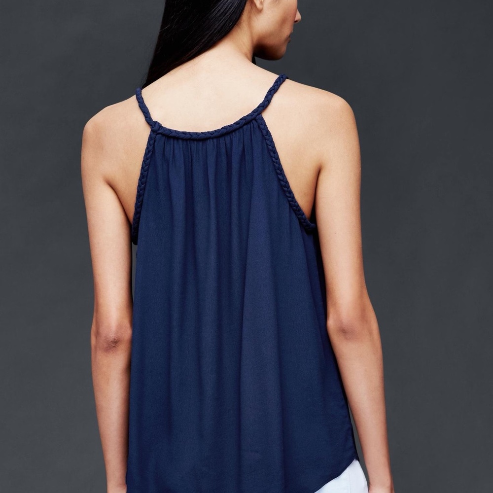 New York and Company Soho Sleeveless Ruffle Swing Top Size XL